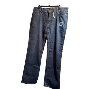 Womans Jeans 16M Blue Dk Wash  by Lee Straighter Fit Old Stock Comfort Waist New